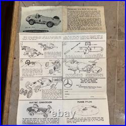 VTG -1959 Strombecker Mercedes Benz Racing Car, 1/24 Scale with box and Parts