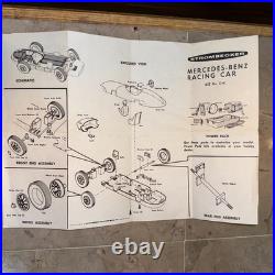 VTG -1959 Strombecker Mercedes Benz Racing Car, 1/24 Scale with box and Parts