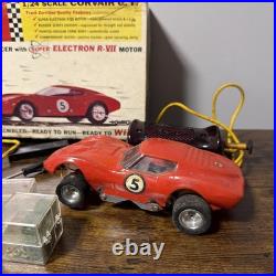 VTG 1960s Rannalli Corvair GT 124 Slot Car PARTS/REPAIR Lot withTools, Controller