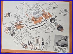 VTG 1962 Monogram The Big T Ford Model T Pick-Up 1/8 Model Kit PARTS RESTORE