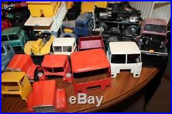 VTG 1970'S HUGE JUNK YARD LOT Semi Truck Car Hauler Model Kits & Parts INSTR