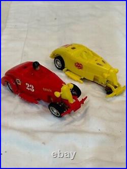 VTG 60s ELDON 1/32 Scale Jalopy Crash Car Slot Car LOT Pieces/Parts/Cars/Papers