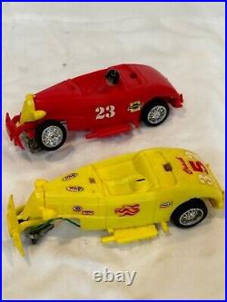 VTG 60s ELDON 1/32 Scale Jalopy Crash Car Slot Car LOT Pieces/Parts/Cars/Papers