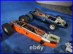 VTG K&B Pit Stop Car Caddy Storage Case 3 Slot Cars 1960's with Parts AS IS