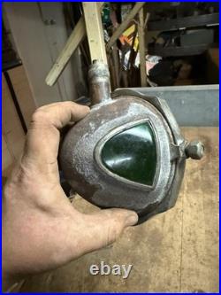 VTG Rare Ornate Green Spot Headlamp Headlight Car Motorcycle Accessory Parts USA