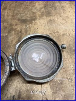 VTG Rare Ornate Green Spot Headlamp Headlight Car Motorcycle Accessory Parts USA