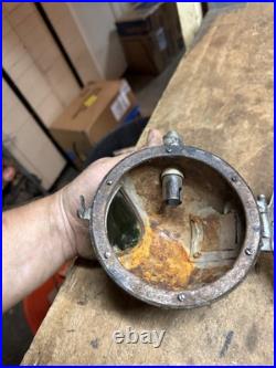 VTG Rare Ornate Green Spot Headlamp Headlight Car Motorcycle Accessory Parts USA