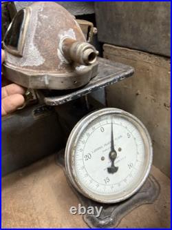 VTG Rare Ornate Green Spot Headlamp Headlight Car Motorcycle Accessory Parts USA