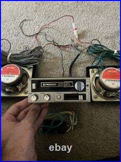 VTG Vintage PIONEER KP-373 Car Radio & Cassette Player + TS-100 Speakers (Parts)
