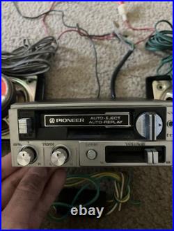 VTG Vintage PIONEER KP-373 Car Radio & Cassette Player + TS-100 Speakers (Parts)