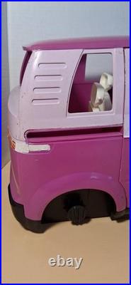 VW 2002 Mattel BARBIE Pink Volkswagen Microbus Van SUV Vintage RARE for PARTS