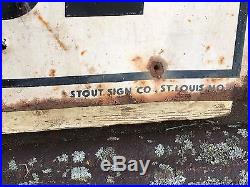 ViNtAgE VeRtiCaL MCQUAY-NORRIS TIME TESTED AUTO PARTS Sign Gas Oil Car Truck OLD