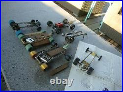 Vintage 1/24 Slot Car Chassis Parts Repair lot tested brass pan and tube custom