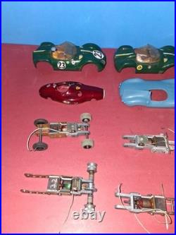 Vintage 1/32 Strombecker Dynamic Chassis & Pittman Motor Slot Car Parts Lot