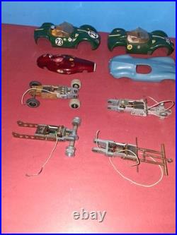 Vintage 1/32 Strombecker Dynamic Chassis & Pittman Motor Slot Car Parts Lot