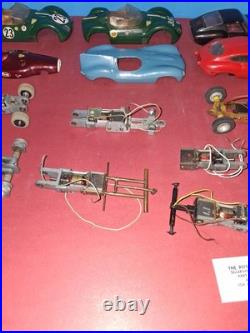 Vintage 1/32 Strombecker Dynamic Chassis & Pittman Motor Slot Car Parts Lot