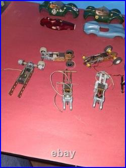 Vintage 1/32 Strombecker Dynamic Chassis & Pittman Motor Slot Car Parts Lot