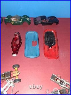 Vintage 1/32 Strombecker Dynamic Chassis & Pittman Motor Slot Car Parts Lot