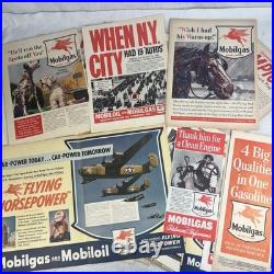 Vintage 1920s-1950s Oil Gas Parts Car Ads Full Page Magazine lot +150 Mobil