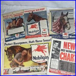 Vintage 1920s-1950s Oil Gas Parts Car Ads Full Page Magazine lot +150 Mobil