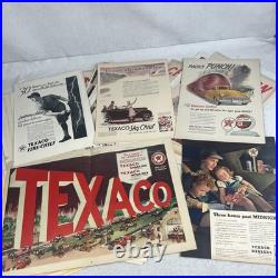 Vintage 1920s-1950s Oil Gas Parts Car Ads Full Page Magazine lot +150 Mobil