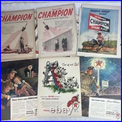 Vintage 1920s-1950s Oil Gas Parts Car Ads Full Page Magazine lot +150 Mobil