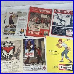 Vintage 1920s-1950s Oil Gas Parts Car Ads Full Page Magazine lot +150 Mobil