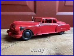 Vintage 1940s/50s MAR MARX Wind Up Red Toy Car Made From Plastic Tin For Parts