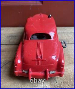 Vintage 1940s/50s MAR MARX Wind Up Red Toy Car Made From Plastic Tin For Parts