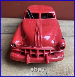 Vintage 1940s/50s MAR MARX Wind Up Red Toy Car Made From Plastic Tin For Parts