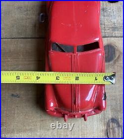 Vintage 1940s/50s MAR MARX Wind Up Red Toy Car Made From Plastic Tin For Parts