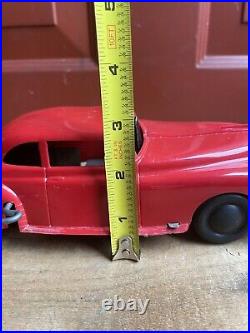 Vintage 1940s/50s MAR MARX Wind Up Red Toy Car Made From Plastic Tin For Parts