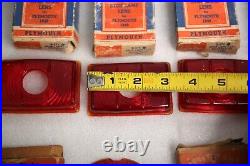 Vintage 1940s Plymouth Dodge Blue Dot Tail Light Stop Lens car glass accessory