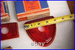 Vintage 1940s Plymouth Dodge Blue Dot Tail Light Stop Lens car glass accessory