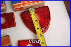 Vintage 1940s Plymouth Dodge Blue Dot Tail Light Stop Lens car glass accessory