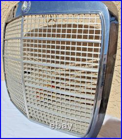 Vintage 1950-60s MERCEDES-BENZ FRONT GRILL with EMBLEM BADGE Original Car Part Vintage 1950-60s MERCEDES-BENZ FRONT GRILL with EMBLEM BADGE Original Car Part