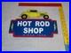 Vintage-1950-Hot-Rod-Shop-Auto-Parts-Lightning-12-Metal-Car-Gasoline-Oil-Sign-01-mnk