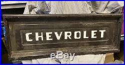 Vintage 1950's Chevrolet Truck Original Tailgate Car Part Bench