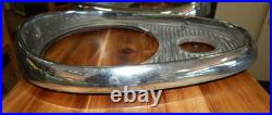 Vintage 1950's GM Buick Pair of Chrome Headlight Bezels with Screws OEM Car Part