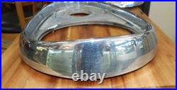 Vintage 1950's GM Buick Pair of Chrome Headlight Bezels with Screws OEM Car Part