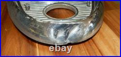 Vintage 1950's GM Buick Pair of Chrome Headlight Bezels with Screws OEM Car Part