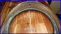 Vintage 1950's GM Buick Pair of Chrome Headlight Bezels with Screws OEM Car Part