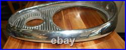 Vintage 1950's GM Buick Pair of Chrome Headlight Bezels with Screws OEM Car Part