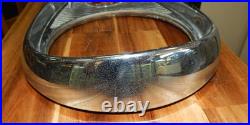 Vintage 1950's GM Buick Pair of Chrome Headlight Bezels with Screws OEM Car Part