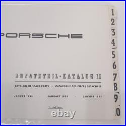 Vintage 1955 Porsche 356 Spare Parts Katalog II Catalog Lot Roadster Care Books
