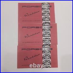 Vintage 1955 Porsche 356 Spare Parts Katalog II Catalog Lot Roadster Care Books