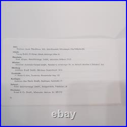 Vintage 1955 Porsche 356 Spare Parts Katalog II Catalog Lot Roadster Care Books