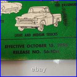 Vintage 1957 Chevrolet Parts Supplement Catalog, Passenger Car-Corvette-Trucks