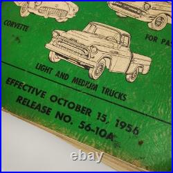 Vintage 1957 Chevrolet Parts Supplement Catalog, Passenger Car-Corvette-Trucks