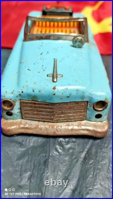 Vintage 1960 Toy Police Car Rendorseg Lemezaru Gyar Hungary Rare Parts Only Rare